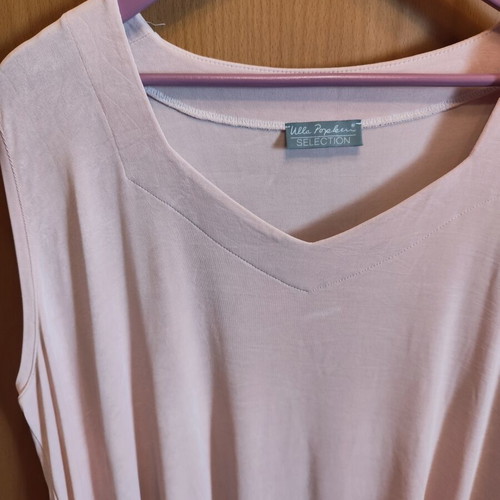 Sleeveless blouse plus size pink like new
