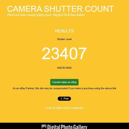 Nikon D800 DSLR camera used, Full Frame 36.3MP, professional quality