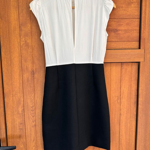 Sandro dress like new, black and white, size S