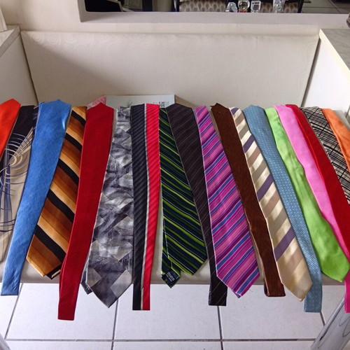 Silk branded ties new, pack of 10
