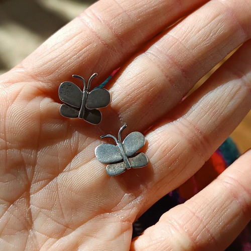 Silver 925 earrings handmade by designer Magia, like new