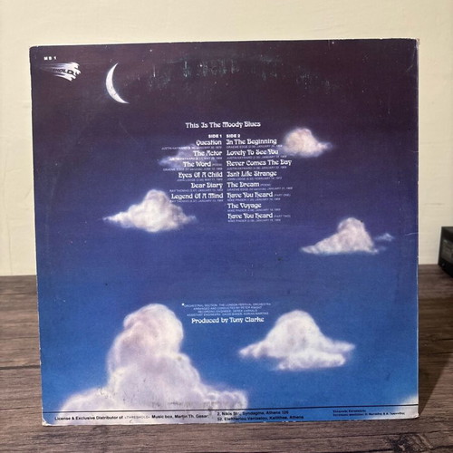 This Is The Moody Blues vinyl used, 1980 edition, rock