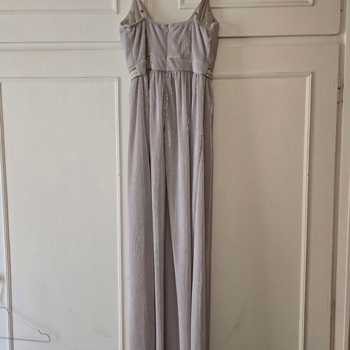 Angelo Psarros women's dress like new, size 1, gray and silver