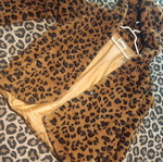 Leopard print jacket like new, size S