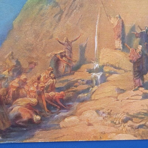 Biblical postcard used, very good condition