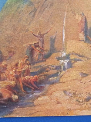 Biblical postcard used, very good condition