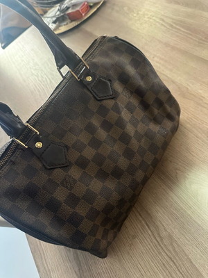 Louis Vuitton Speedy χειρός μεταχειρισμένη, καφέ με φθορές
