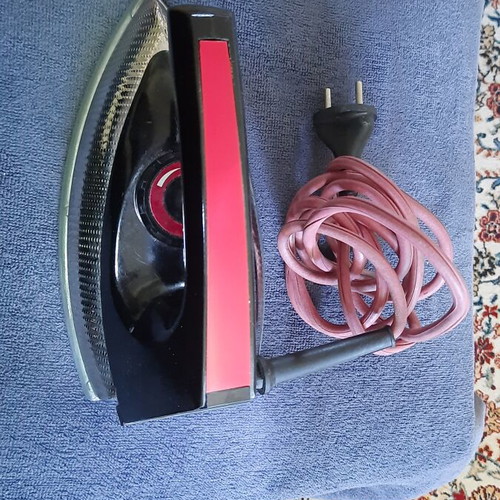 Vintage Soviet Electric Iron UT1000-1.2 used with adapter