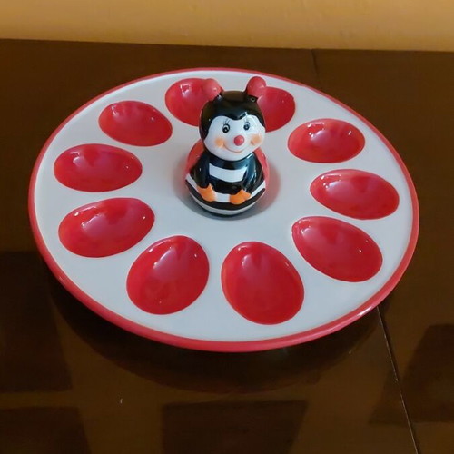 Easter egg holder used, 10 eggs