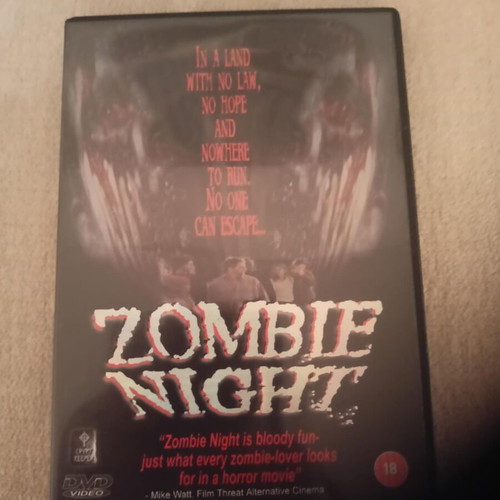 Zombie Night DVD like new, horror thriller without Greek subtitles