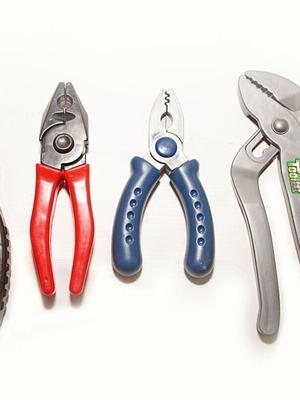 Toy tool set used, made of plastic