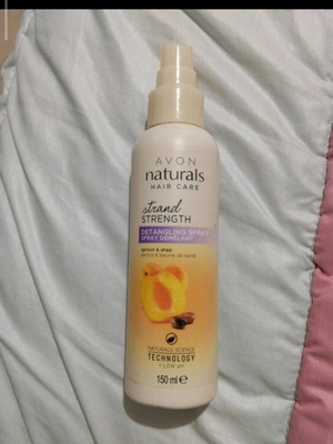 Hair spray for easy detangling unused