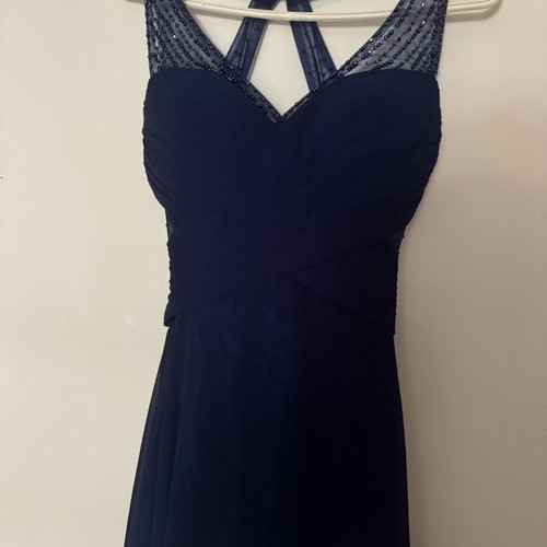 Evening dress, dark blue, size small