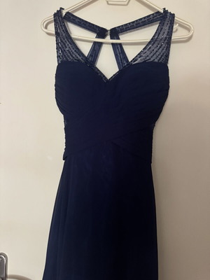 Evening dress, dark blue, size small