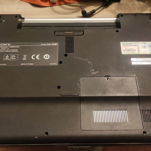 Sony Vgn Ns21z laptop used, missing disk and power supply
