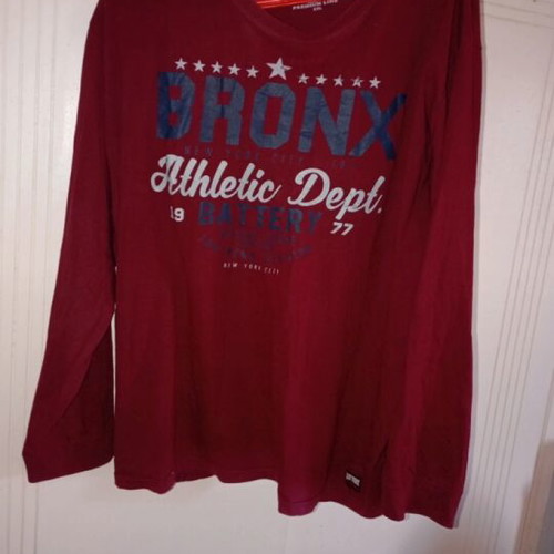 Men's blouse like new, burgundy XXL