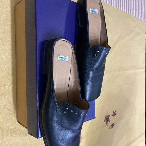 Hispanitas sandals genuine leather used, size 38, black