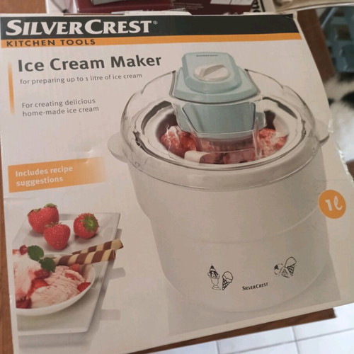 SilverCrest ice cream maker new, 1 litre capacity