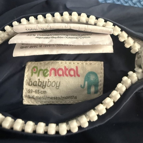 Prenatal reversible baby jacket 3-6 months like new, 59-65cm