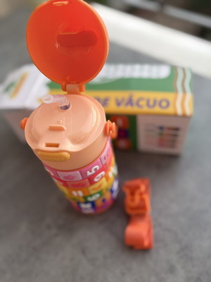 Interactive Number Water Bottle for Kids with Strap, New