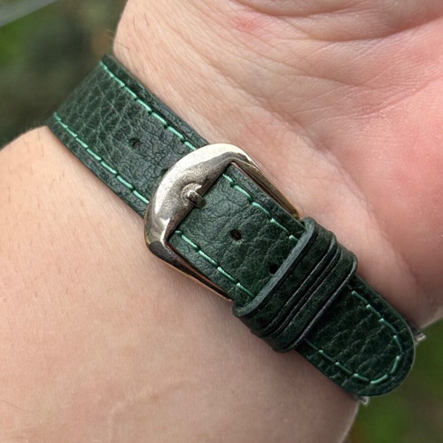 Seiko SportsMan Winding Watch 1966 like new, green and silver
