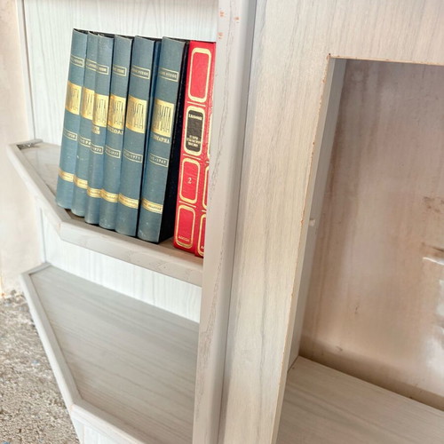 Furniture used gray-blue with glass, length 1.50 m