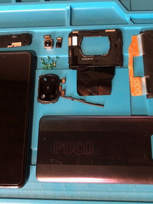 Xiaomi Poco X3 NFC spare parts used, screen and battery included