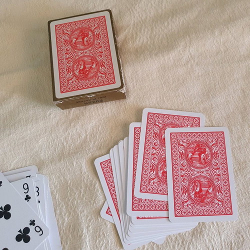 Modiano Poker Golden Trophy plastic red playing cards new