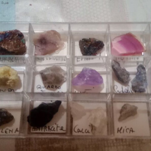 Mineral and rock case like new
