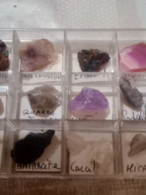 Mineral and rock case like new