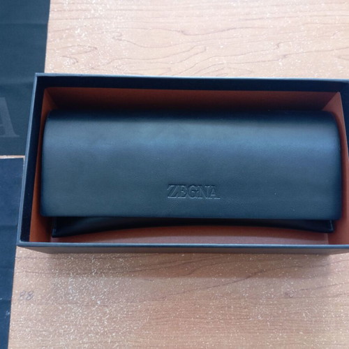 Zegna Luxury Sunglasses like new, gray acetate frame
