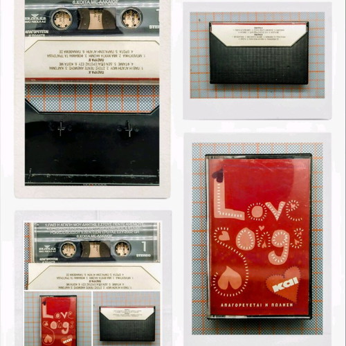 Love Songs cassette collectible like new, Greek entechno 90s