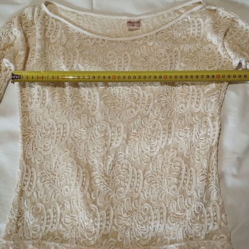 Rococo lace top with brown skirt set like new