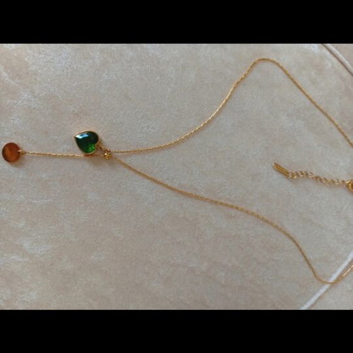 Heart pendant new, green