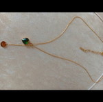 Heart pendant new, green