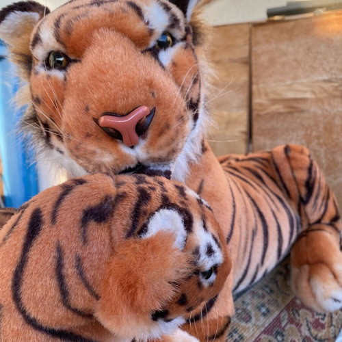 Large plush decorative tiger like new
