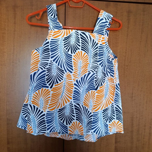 Zara top like new, size S, blue and orange