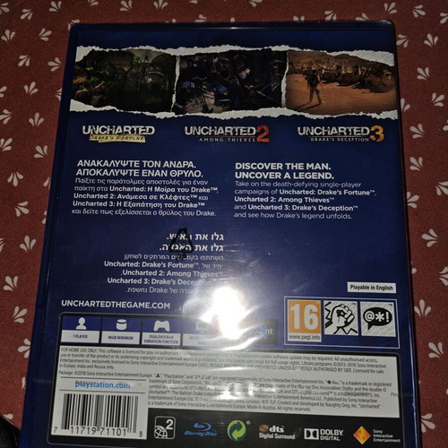 Ps4 games new, 6 pieces with Uncharted Nathan Drake Collection