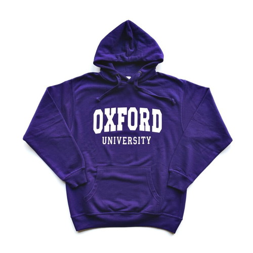 Oxford University men's hoodie sweatshirt new, size M, purple
