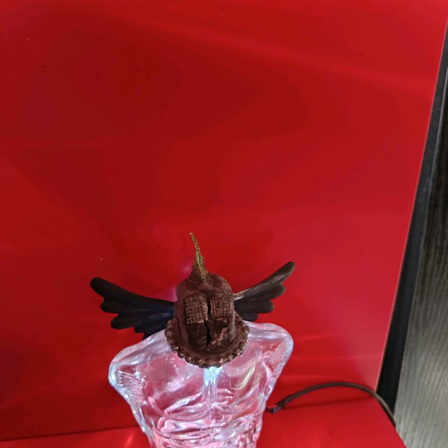 Handmade table lamp made to order from glass cologne bottle
