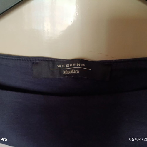 Weekend MaxMara colorblock blouse with 3/4 sleeves
