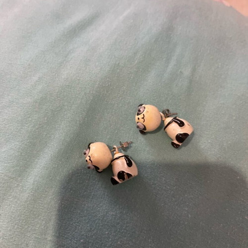 Panda earrings Claire's like new