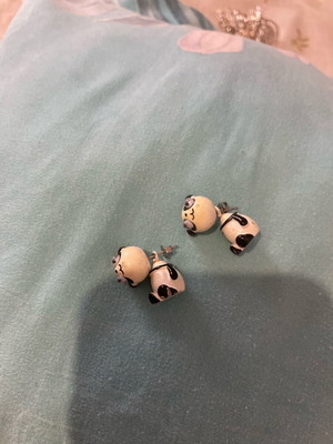 Panda earrings Claire's like new