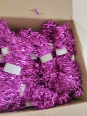 Vintage Christmas Lilac Garlands pack of 10 new, 2 meters long