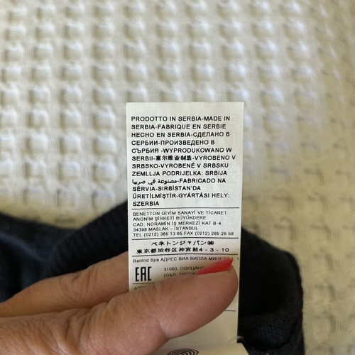 Benetton wool women's turtleneck sweater, size L 47x64