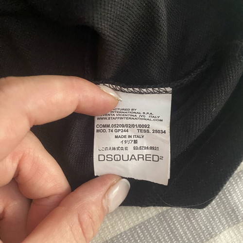 Dsquared2 black pique blouse new, sizes S and M
