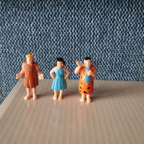 The Flintstones collectible figures used, vintage 90s, set of 3