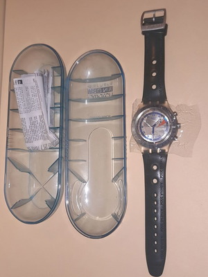 Swatch Aerinos SVCK4006 Chrono Quartz Watch like new, Athens 2004 Olympic Games