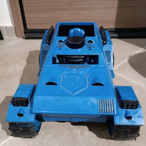 Action Man figures and vehicle used