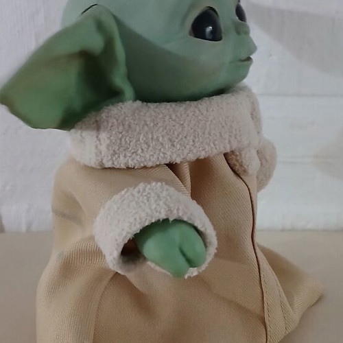 Baby Yoda The Mandalorian figure used, Mattel, 28-30 cm